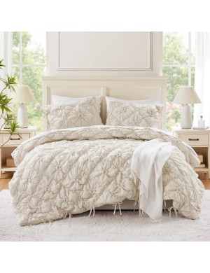 Textured Floral Quilted Bedding