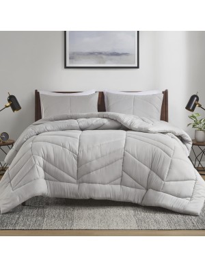 Minimalist geometric quilted bedding